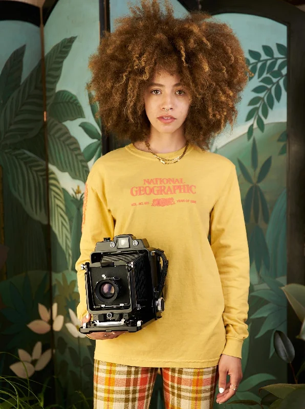 Weekend Discounts to Snag National Geographic x Parks Project Legacy Puffy Print Long Sleeve - Mustard