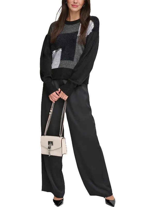 Weekend Deals to Make You Happy Womens Metallic Sequined Pullover Sweater