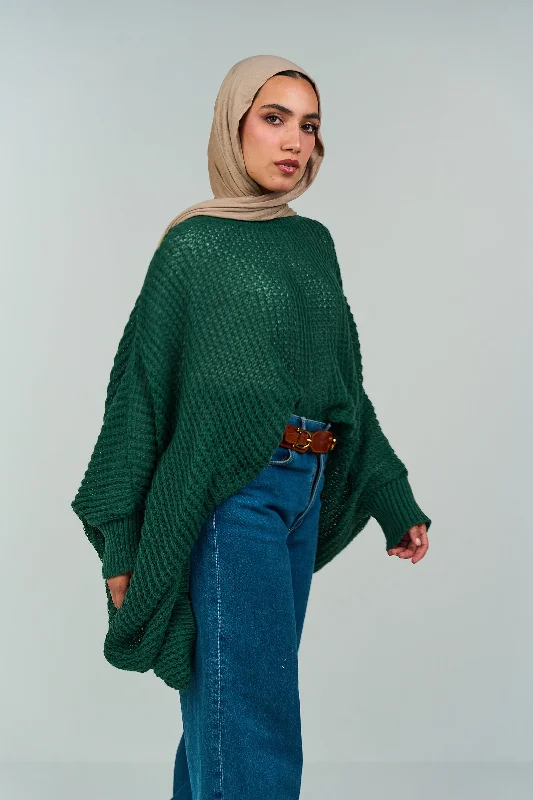 Special Discount Poncho with Closed Cuffs