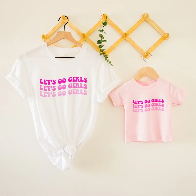 Shop and Save Let's Go Girls Matching T-Shirts