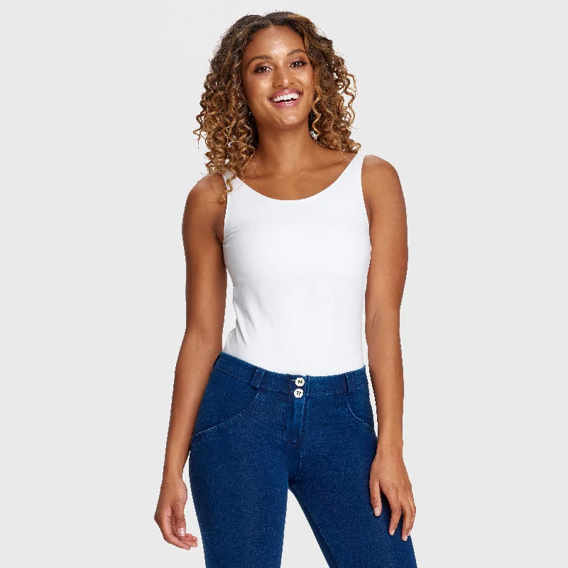 Weekend Bargains to Love Sleeveless Bodysuit - White
