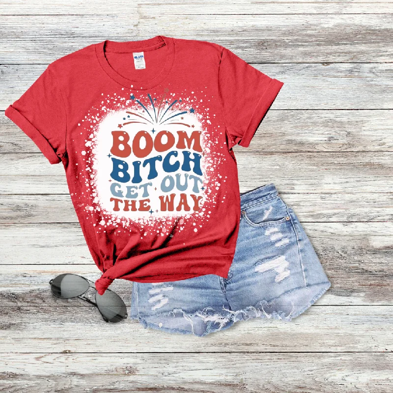 Crazy Deal Boom Bitch Bleached T-Shirt