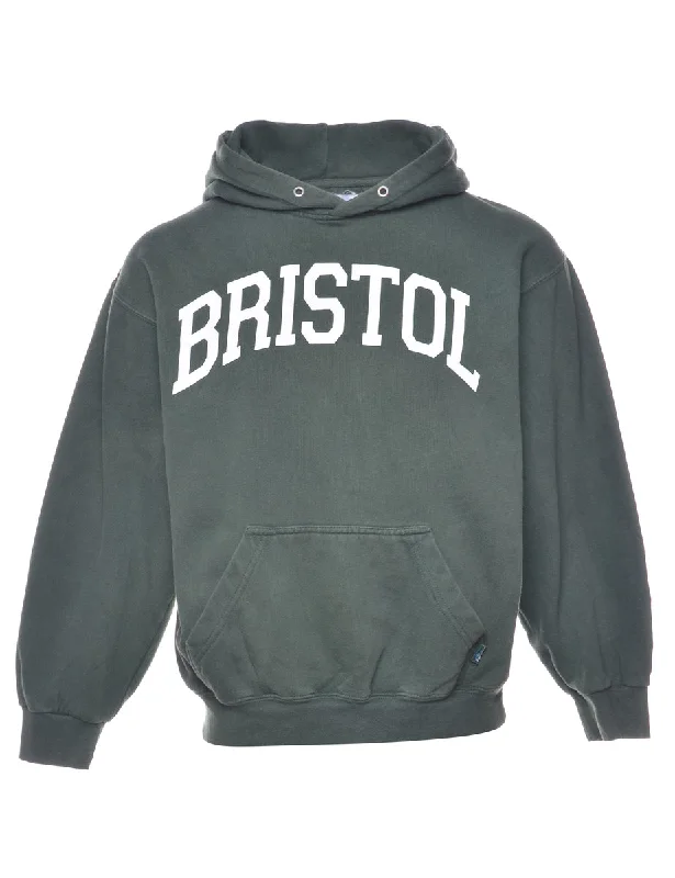 Weekend Savings Fiesta Dark Green Bristol Printed Hoodie - S