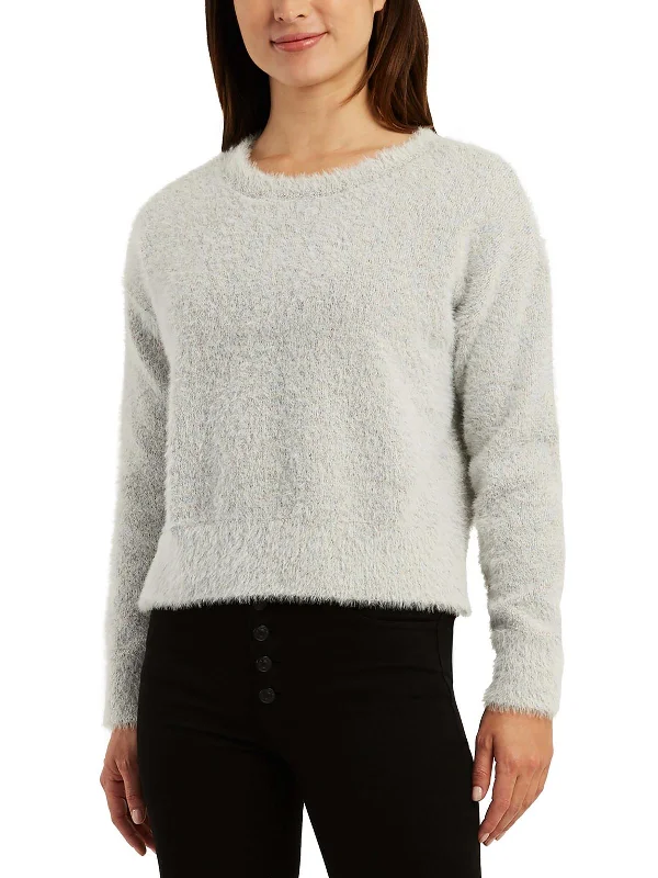 Weekend Deal Womens Long Sleeve Textured Pullover Sweater