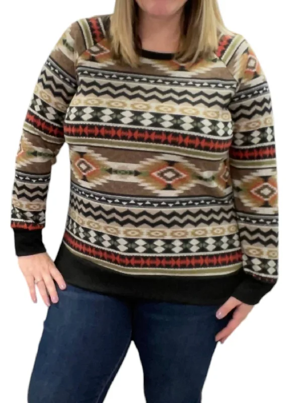 Lowest Price Aztec Weekender Sweater In Charcoal