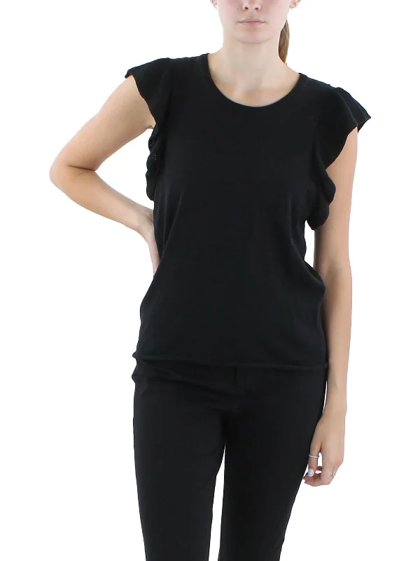YEAR-End Sale Kaeli Womens Ribbed Trim  Knit Pullover Sweater