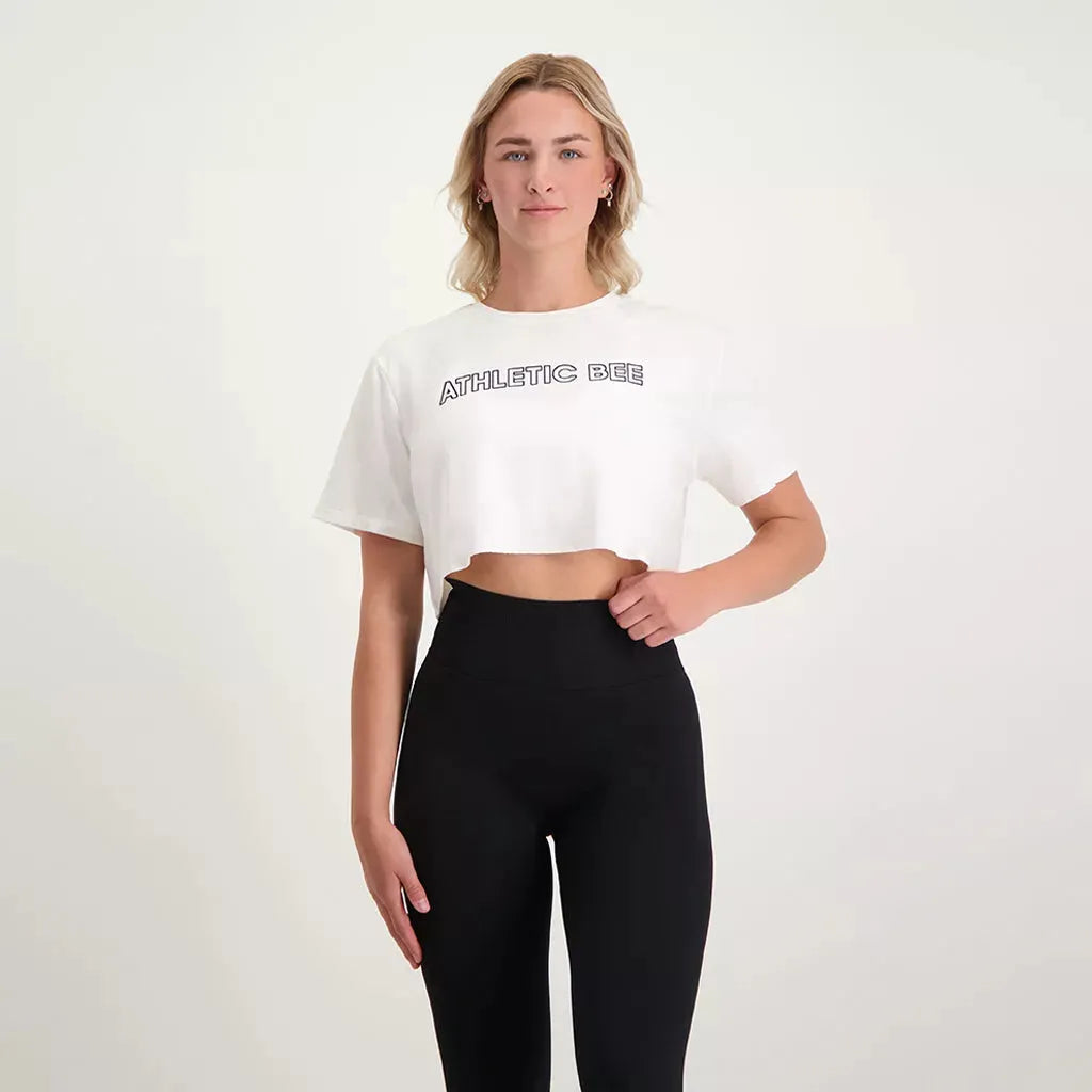 Limited Availability AB Crop Top Snow White