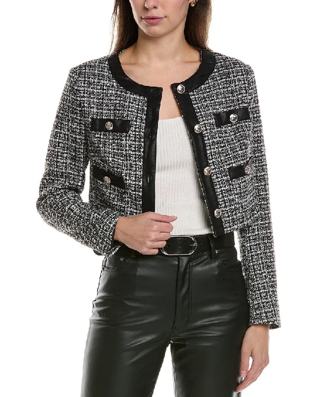 Weekend Discounts to Relish MEIVEN Tweed Wool-Blend Cardigan