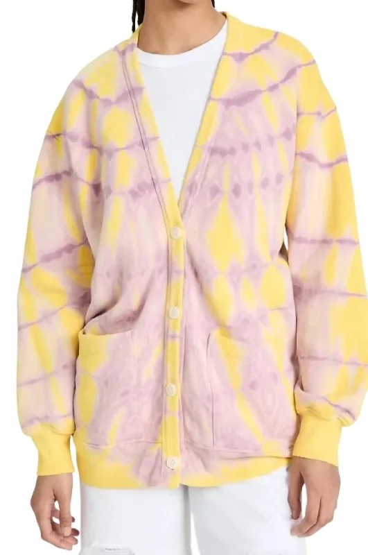 Get It Before It’s Gone Boyfriend Cardigan In Acid Light
