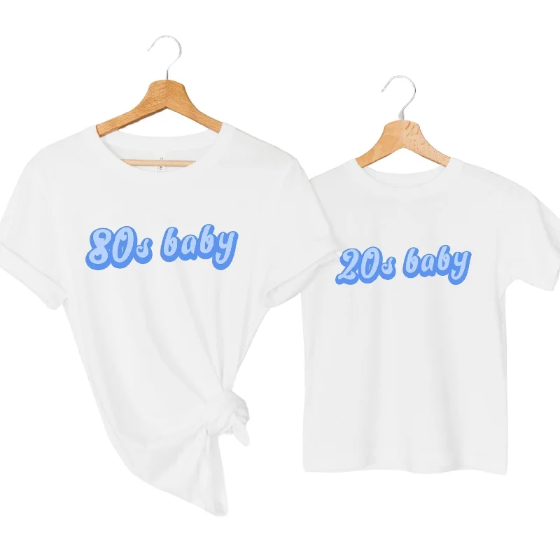 Overstock 80s Baby & 20s Baby Matching Decade T-Shirts