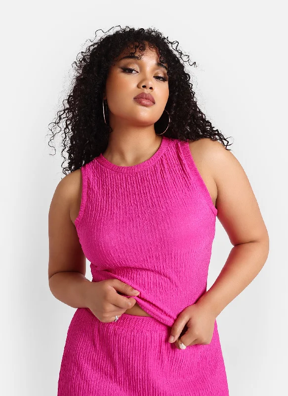 Exclusive Savings Fabiola Textured Sleeveless Top