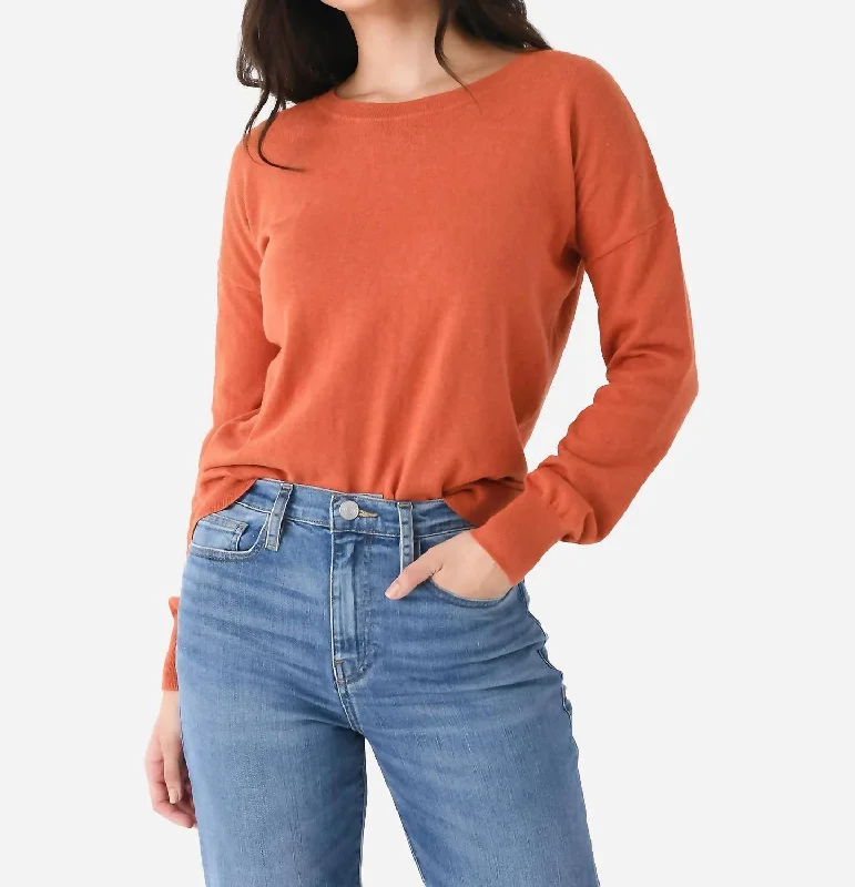 Quick Sale Heart Sleeve Sweater In Amber/milk