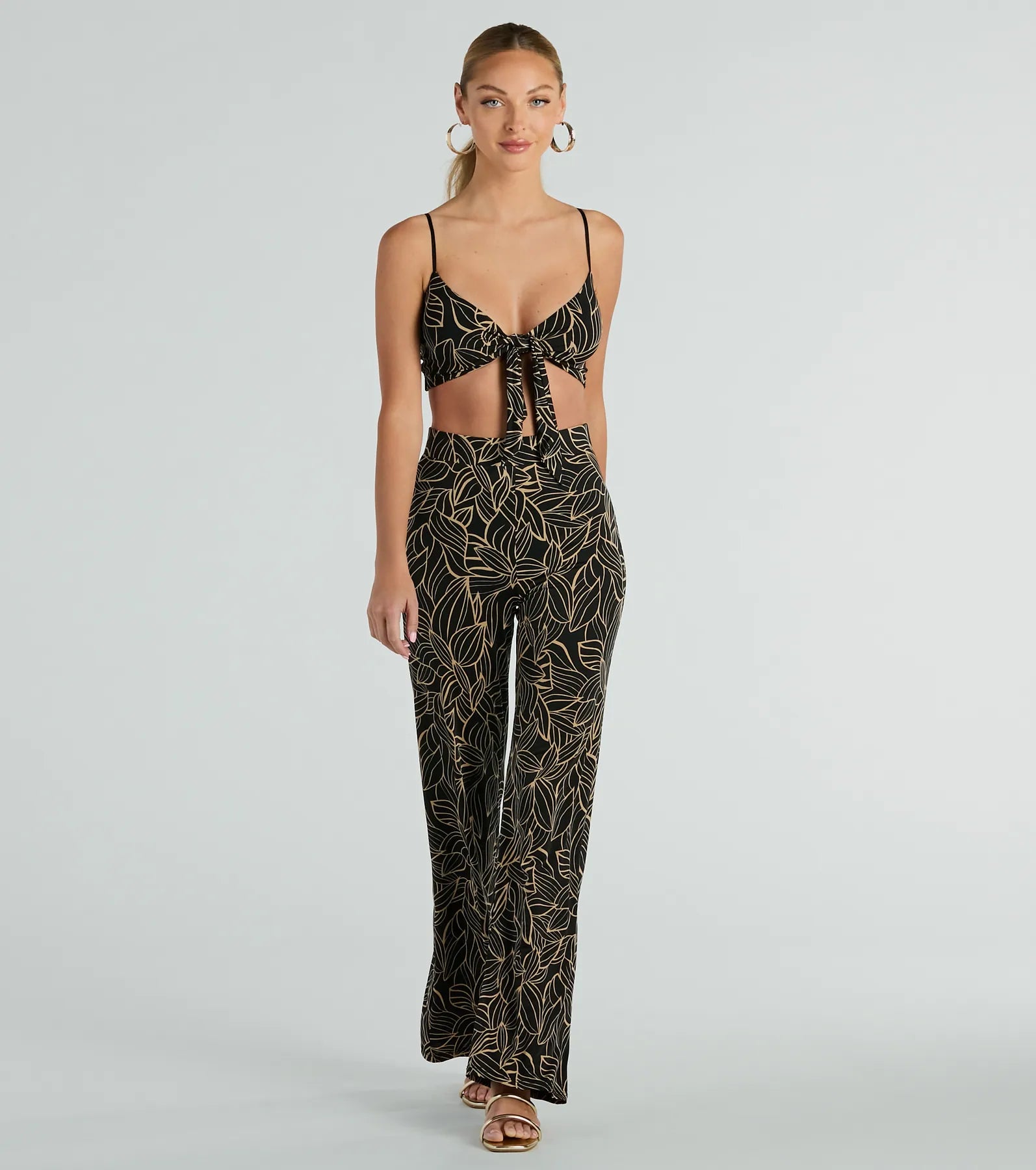 Early Access Island Sun Tropical High Rise Palazzo Pants