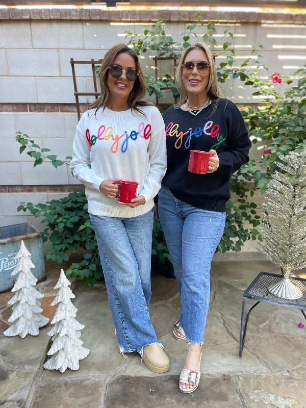 While Supplies Last Holly Jolly Tinsel Sweater in Two Colors