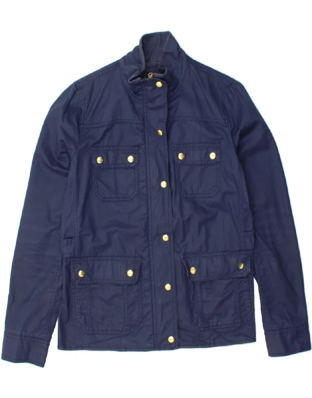 Weekend Deals That Impress J. CREW Womens Utility Jacket UK 10 Small Navy Blue Cotton Weekend Deals That Impress J. CREW Womens Utility Jacket UK 10 Small Navy Blue Cotton