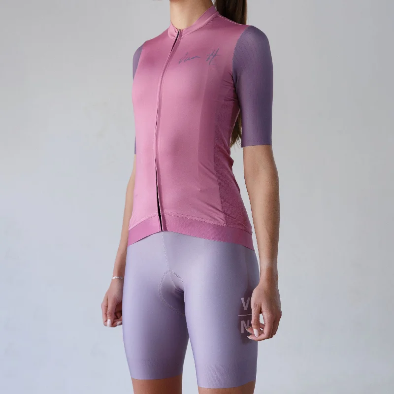 Can't Beat Rosa Viola Cycling jersey