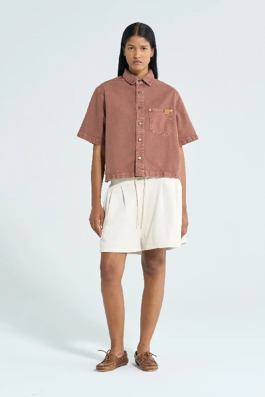 Huge Savings Haikure Olive Shirt - Brick