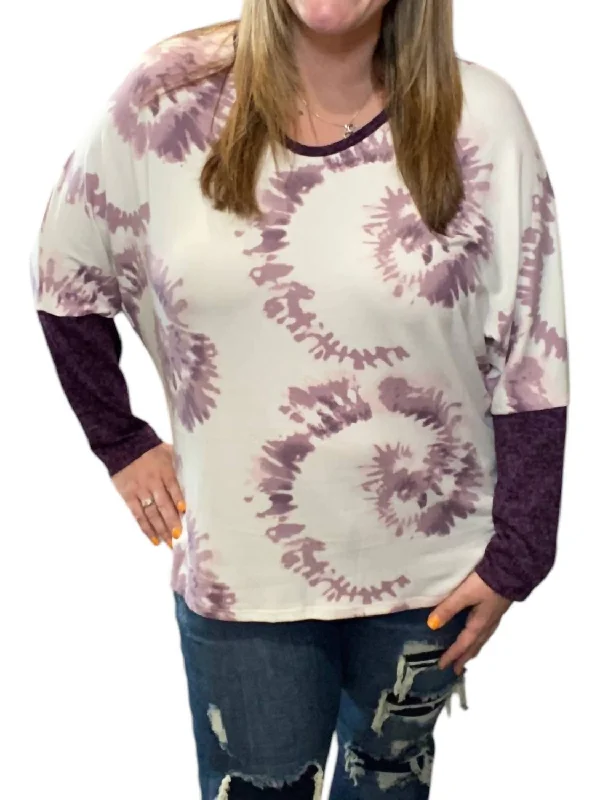 Weekend Deals That Sparkle Swirl Dolman Sweater In Lavender