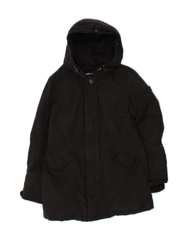 Deal Zone GAS Womens Hooded Padded Jacket IT 40 Small Black