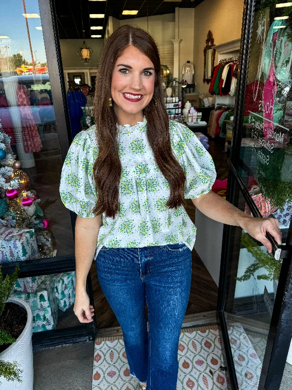 Early Bird Rosemary Top: White