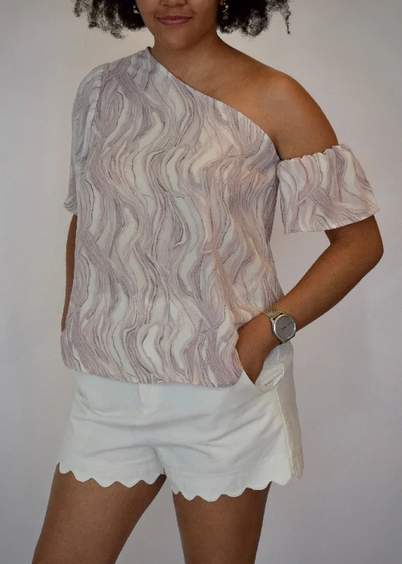 Low Cost Faith Marble Off Shoulder Top