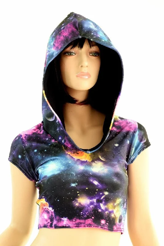 Weekend Deals That Excite Galaxy Crop Hoodie