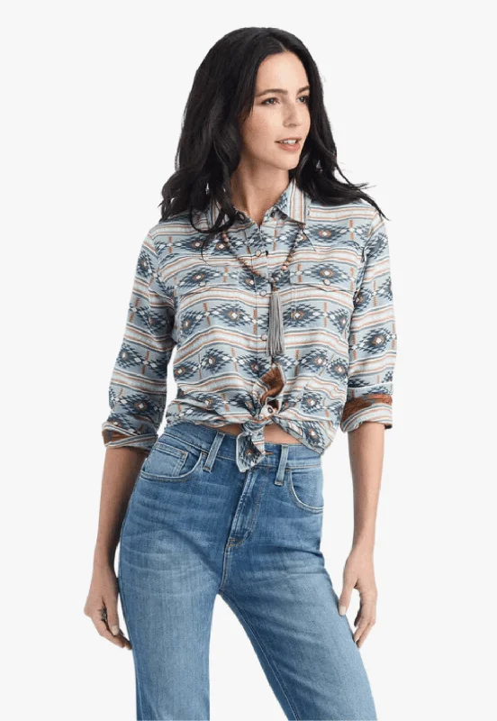 Online Exclusive Ariat Womens REAL Creekside Snap Long Sleeve Shirt