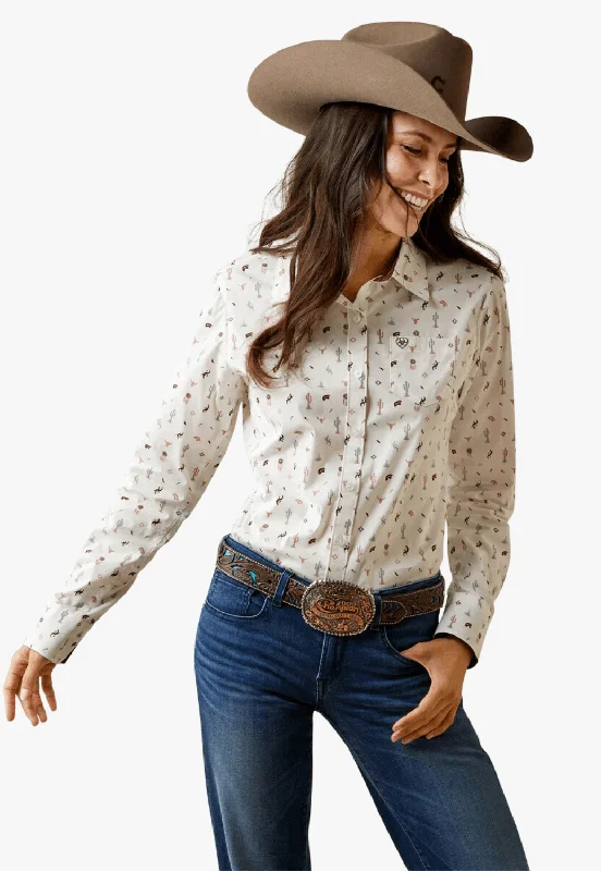 Quick Sale Ariat Womens Wrinkle Resist Kirby Long Sleeve Shirt