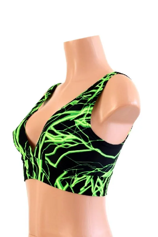Reduced Prices Starlette Bralette in Green Lightning