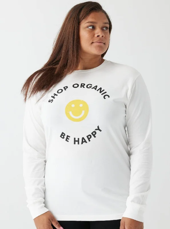 Today Only Shop Organic Unisex Long Sleeve Tee - White