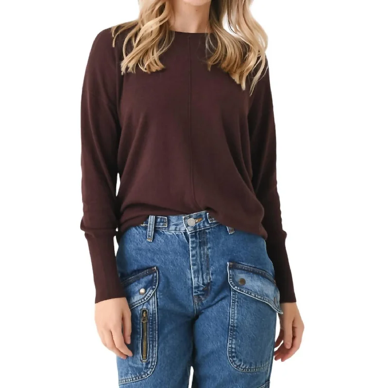 Major Savings Women's Fringe Sweater In Chocolate