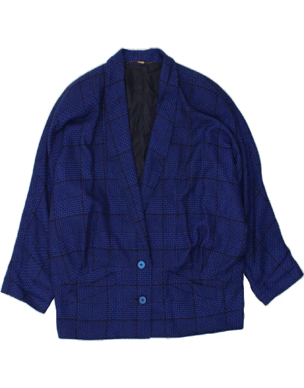 Weekend Specials to Cherish RALPH Womens 2 Button Blazer Jacket UK 18 XL Blue Check