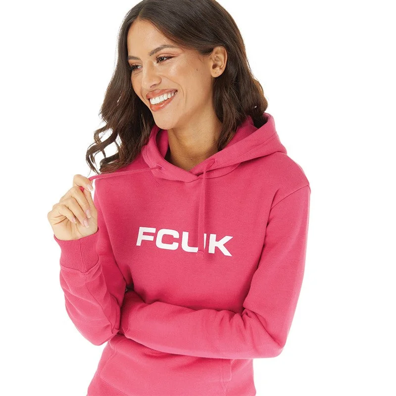 Weekend Extravaganza: Shop Now FC Print  Dark Pink Fleece Hoodie 13051