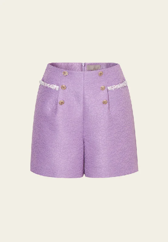 Online Only High-waist Jacquard Shorts