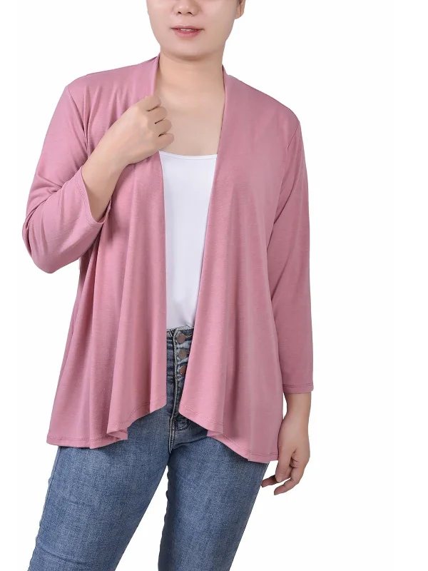 Incredible Offers Womens Open Front Solid Cardigan Sweater