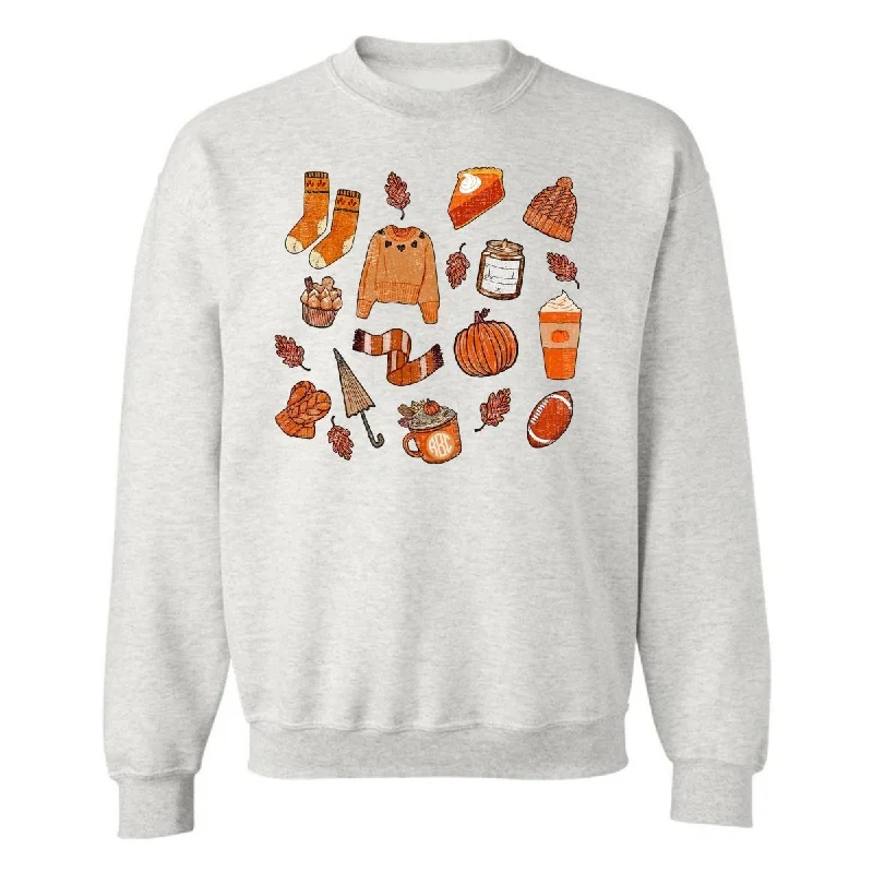 Year-End Sale Monogrammed 'Cozy Fall' Crewneck Sweatshirt
