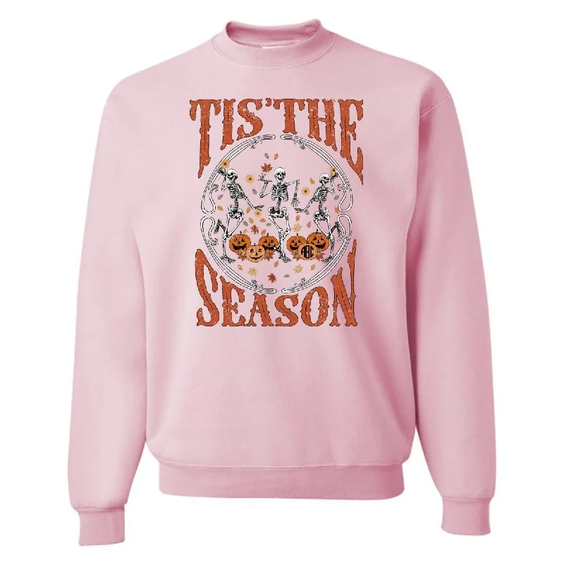 Crazy Deals Monogrammed 'Tis The Season Skeletons' Crewneck Sweatshirt