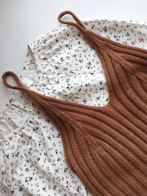 Deal Dash Camisole No 2 by My Favourite Things Knitwear, No 21 yarn kit (excl pattern)