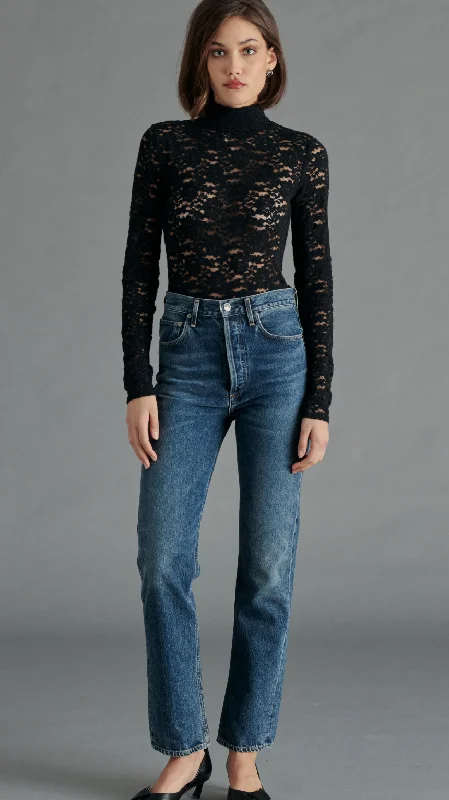 Weekend Savings Spectacular Lace Bodysuit in Black or White by Steve Madden