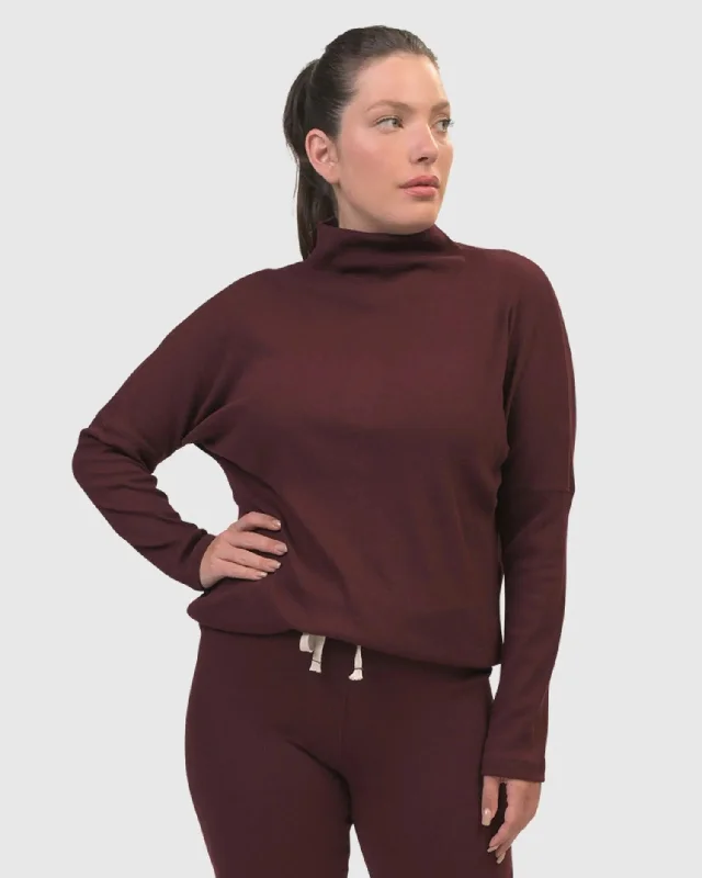 Your Weekend, Your Savings Zen Drawstring Sweatshirt, Wine