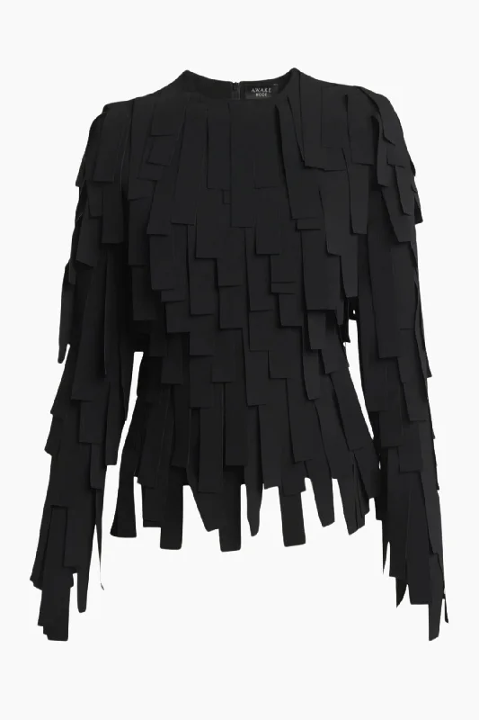 Exclusive Online Offer A.W.A.K.E. Mode Multi Rectangle Longsleeve Top - Black