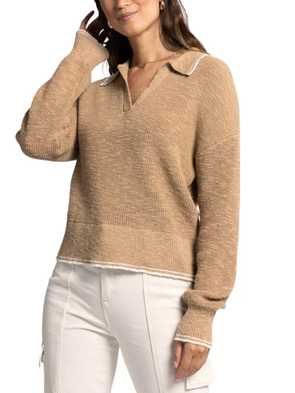 Closeout Joel Sweater In Tan