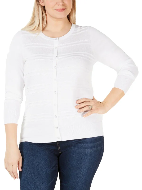 Today's Special Plus Womens Layering Textured Cardigan Sweater