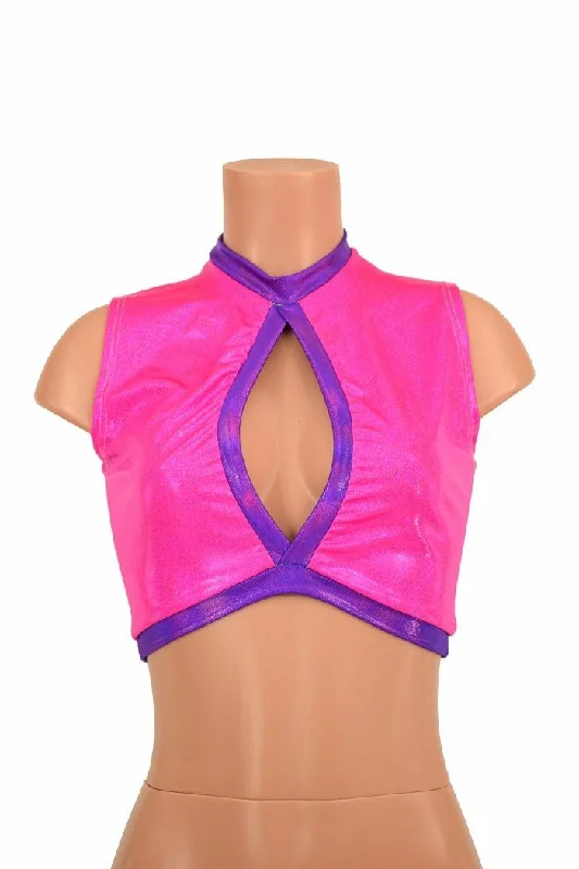Flash Sale Sleeveless Keyhole Top