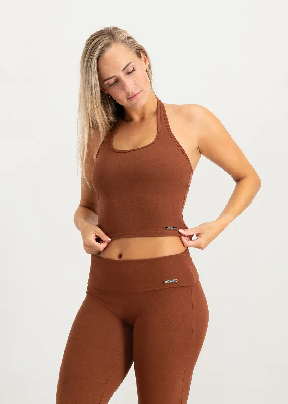 Weekend Offers That Amaze Flare Lounge Top - Brown