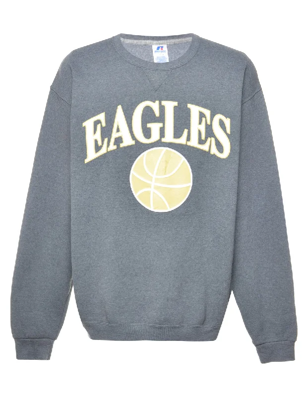 Special Price Football Eagles Printed Sweatshirt - L