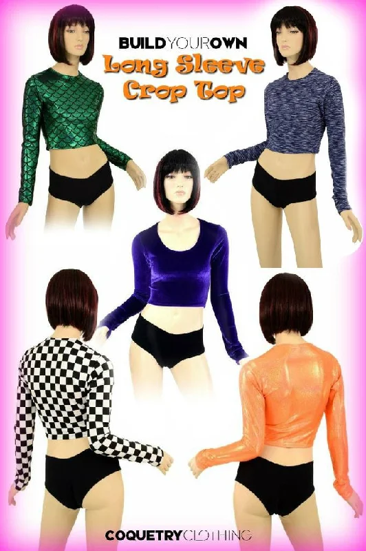 Limited Stock Build Your Own Long Sleeve Crop Top