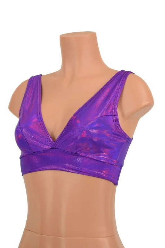 Bargain Prices Starlette Bralette in Grape Holographic