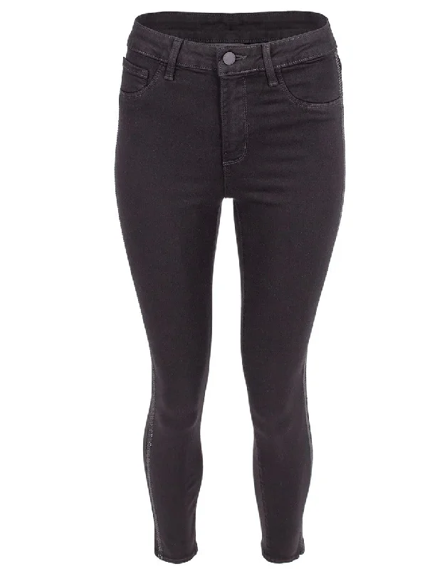 Stock Clearance Margot High-Rise Tux Stipe Skinny Jean