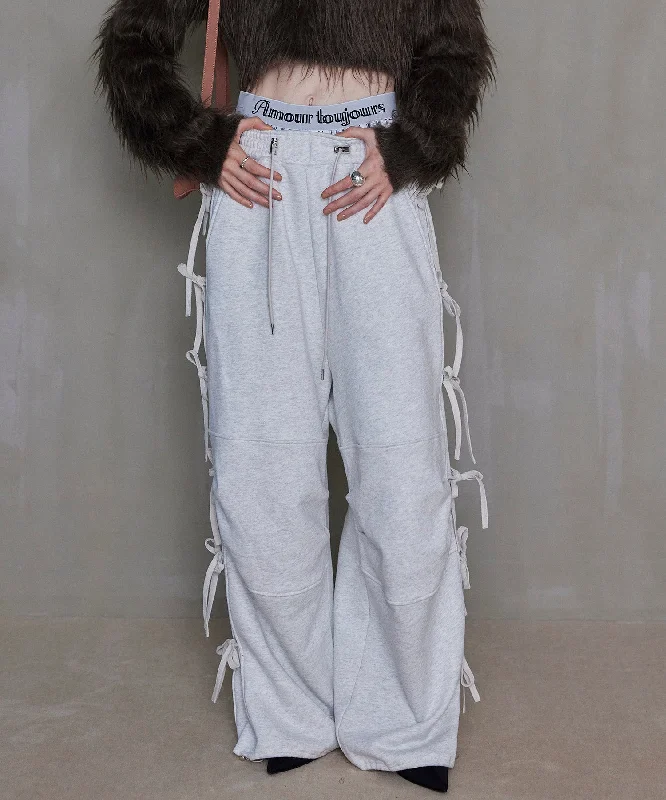 Low Cost Side Ribbon Sweatpants
